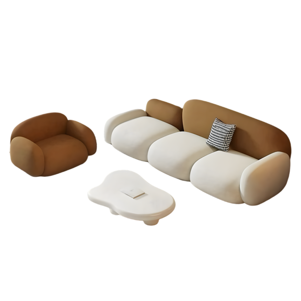 3 + 1 seater minimalist sofa