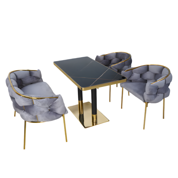 4 Seater Dining Set In Multicolour Colour